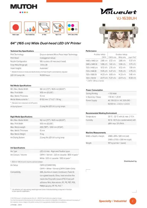 Mutoh ValueJet VJ 1638UH görsel 3