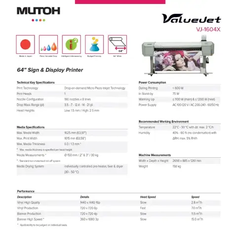 Mutoh VJ1604X görsel 3